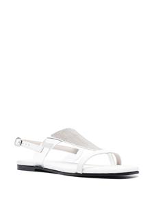 Fabiana Filippi Leren sandalen - Wit