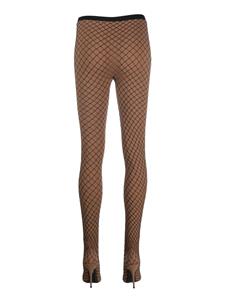 Balenciaga Knife Fishnet Pantaleggings laarzen - Bruin