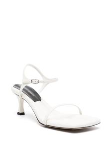 Proenza Schouler 70mm square-toe leather sandals - Wit