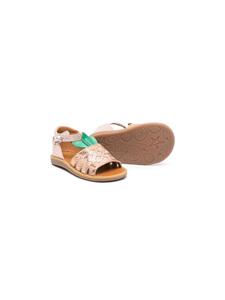 Pom D'api Sandalen met wortelprint - Beige