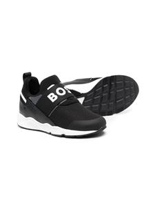 BOSS Kidswear Sneakers met logoprint - Zwart