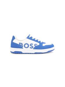 BOSS Kidswear Shorts met logoprint - Blauw
