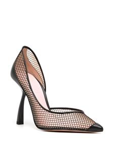 Pīferi Ursula 100mm mesh pumps - Zwart