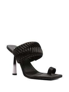 GIABORGHINI x Rosie geweven sandalen - Zwart