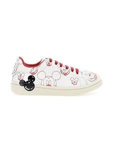 Moa Kids x Disney Mickey sneakers met print - Wit