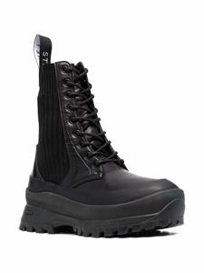 Stella McCartney Combat boots met veters - Zwart