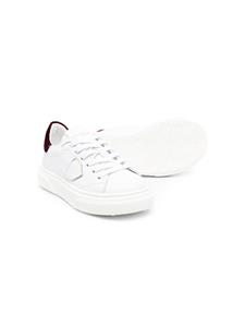 Philippe Model Kids Sneakers met contrasterende hak - Wit