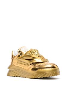 Versace District sneakers met metallic-effect - Goud