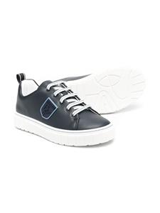 Emporio Armani Kids Leren sneakers - Blauw