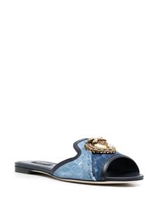 Dolce & Gabbana Slip-on sandalen - Blauw