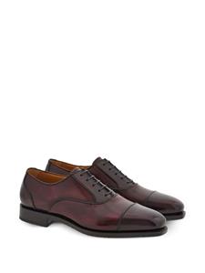 Ferragamo Oxford schoenen met vierkante neus - Rood