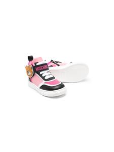 Moschino Kids Leren sneakers - Roze