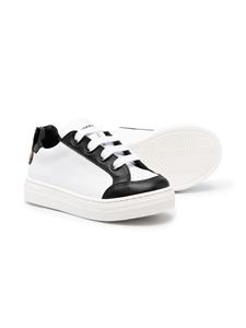 Moschino Kids Sneakers met vlakken - Wit