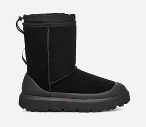 Ugg Classic Short Weather Hybrid-laars in Black  Leder