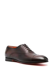 Santoni Oxford schoenen met ronde neus - Bruin