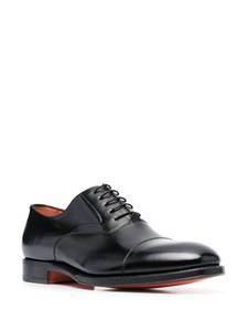 Santoni Gelakte Oxford schoenen - Zwart