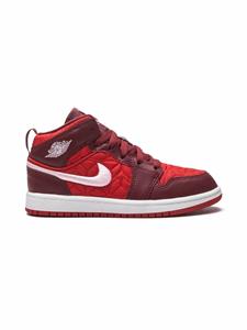 Jordan Kids Air Jordan 1 Mid SE Red Quilt sneakers - Rood