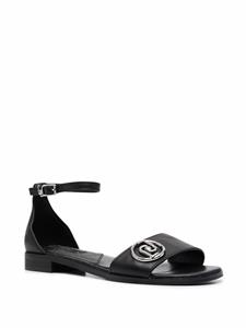 LIU JO Erin sandalen met logoplakkaat - Zwart