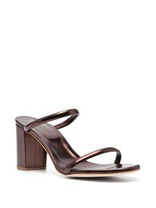 P.A.R.O.S.H. Sandalen met metallic-effect - Bruin