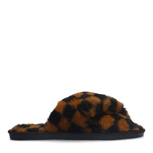 Sacha Bruine cross strap pantoffel slippers - zwart