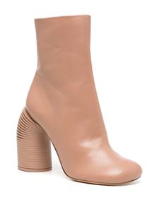 Off-White Tonal Spring 110mm leather boots - Beige