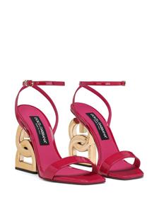 Dolce & Gabbana Keira sandalen met DG-hak - Rood