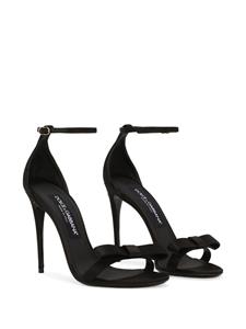Dolce & Gabbana Keira satijnen sandalen - Zwart