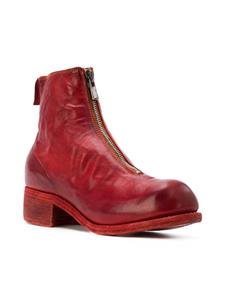 Guidi front zip ankle boots - Rood