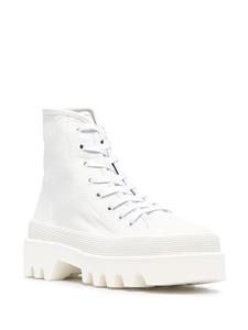 Proenza Schouler Combat boots met chunky zool - Wit