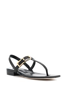 Sergio Rossi Sandalen met gespdetail - Zwart