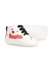 Dolce & Gabbana Kids High top sneakers met patches - Wit