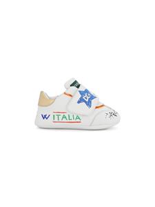 Dolce & Gabbana Kids Sneakers met klittenband - Wit