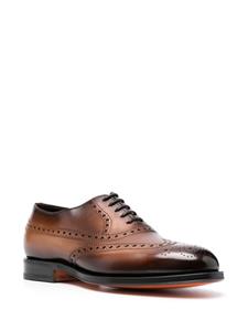 Santoni Oxford schoenen met kleurverloop - Bruin