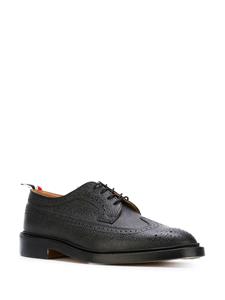 Thom Browne Classic Longwing Brogue with Leather Sole - Zwart