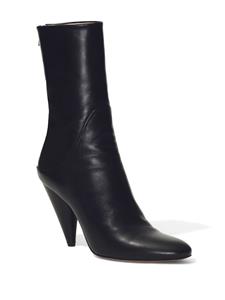 Proenza Schouler Cone 85mm leather ankle boots - Zwart