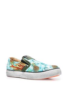 Philipp Plein Flame slip-on sneakers - Blauw