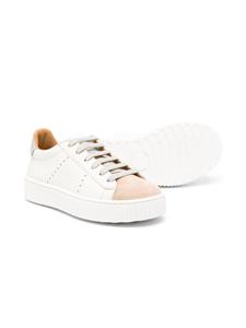 Eleventy Kids lace-up leather sneakers - Wit