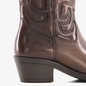 Harper leren dames western boots bruinr