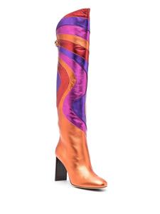 Maison Skorpios Aurora laarzen met patroon - Oranje