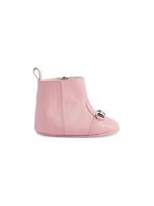 Gucci Kids Horsebit leren laarzen - Roze