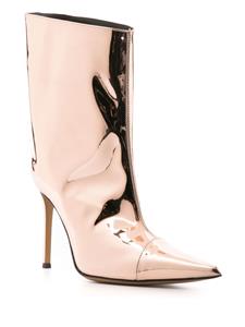 Alexandre Vauthier Alex metallic knielaarzen - Roze