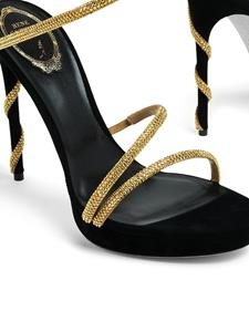 René Caovilla Cleo sandalen verfraaid met kristallen - Zwart