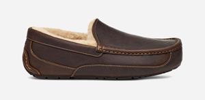 Ugg Ascot Pantoffels voor Heren in Brown  Leder