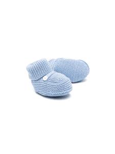 Little Bear Slippers met gestrikte voorkant - Blauw