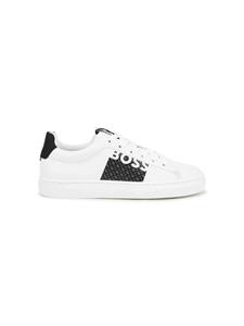BOSS Kidswear Sneakers met logoprint - WHITE