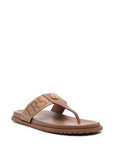 Versace Leren sandalen - Bruin