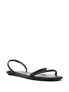 René Caovilla Stiletto sandalen verfraaid met kristal - Zwart
