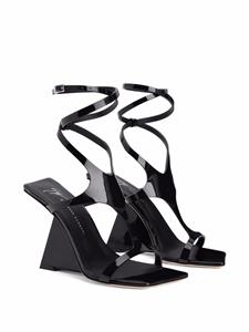 Giuseppe Zanotti Tutankamon lakleren sandalen - Zwart