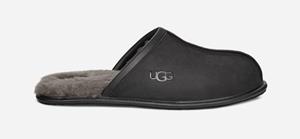 Ugg Scuff Pantoffels voor Heren in Black  Leder