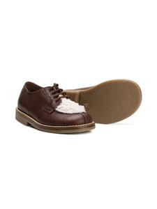 Pèpè contrast paneel brogue schoenen - Bruin